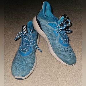 ADIDAS ALPHABOUNCE ATHLETIC SNEAKER SHOE WOMEN'S SIZE 10 BLUE
